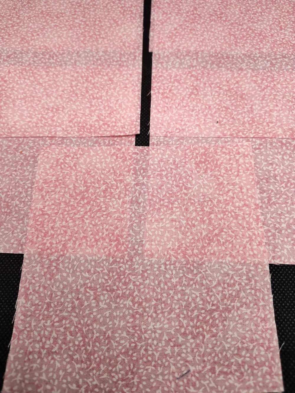 7 4.50 Inch Precut Pink Floral Cotton Fabric Squares